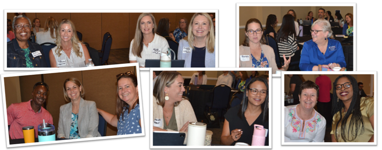 Collage of photos from Change Agent Kickoff event