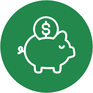 Icon for financial budgets