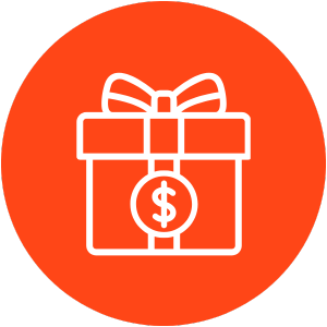 Icon for gifts and endowments